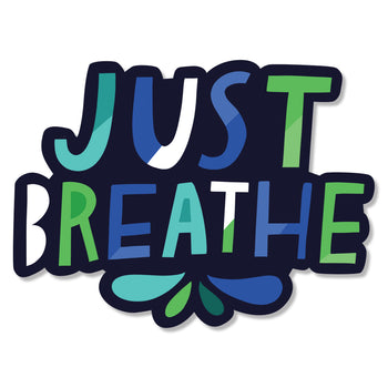 Just Breathe Die-cut Sticker