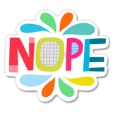 Nope Die-cut Sticker