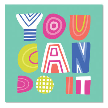 You Can Do It Square Sticker