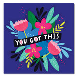 You Got This Flowers Square Magnet